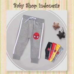 celana training spiderman abu  large